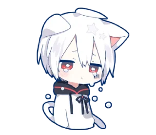🎀 emoji Mafumafu Sticker (cat) @bistic Telegram sticker 14 of 40