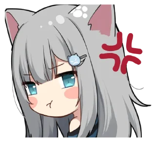 😠 emoji 【甘城なつき】nachonekodayo Telegram sticker 12 of 32