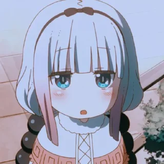 😧 emoji Kanna kamui(⌐■-■) Telegram sticker 6 of 15