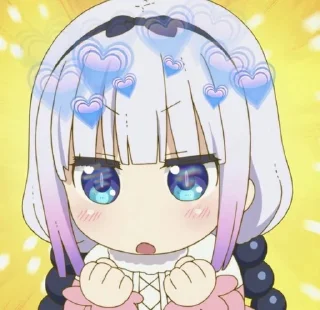 ❤️ emoji Kanna kamui(⌐■-■) Telegram sticker 12 of 15