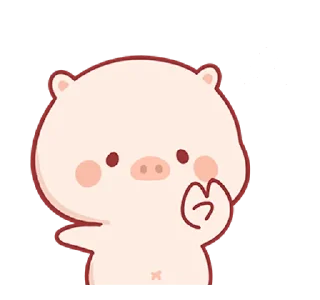 ✌️ emoji Piggy Mengmeng 2 @bistic Telegram sticker 19 of 24