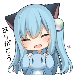 😊 emoji Animal ears sticker 2 @bistic Telegram sticker 9 of 40