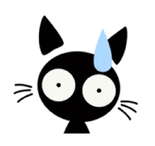 😱 emoji Natsu's Sneaky Black Cat Telegram sticker 10 of 64