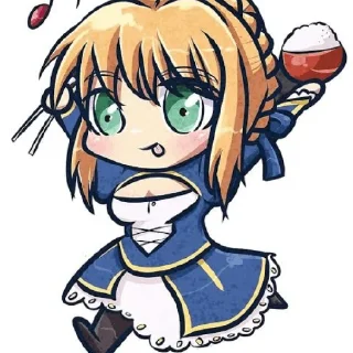 🏹 emoji Chibi fate Telegram sticker 19 of 65