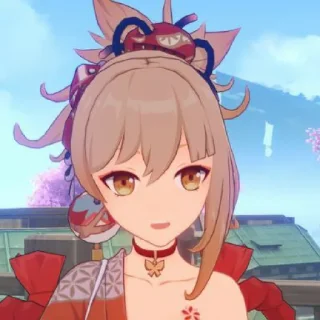 🏝️ emoji yoimiya Telegram sticker 18 of 49