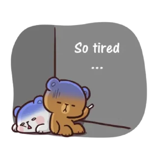😰 emoji @Opstickerpacks 🌟Milk & Mocha 💖💫 Telegram sticker 21 of 25