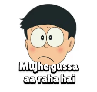 😤 emoji @stickersbag 💖 Nobita Doraemon Telegram sticker 14 of 60
