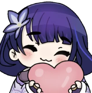 🥰 emoji Raiden Shogun Telegram sticker 22 of 41