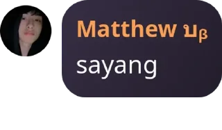 Sticker from Matthew ganteng