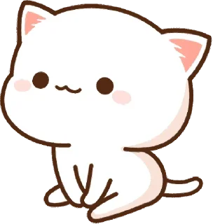 ☺️ emoji Mochi Mochi Peach Cat @urfavorito Telegram sticker 7 of 49