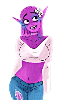 🤔 emoji Lore Olympus @AnimeLibrary_Stickers Telegram sticker 14 of 22
