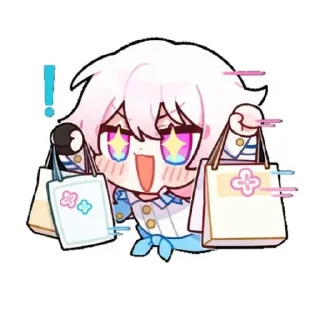 🤩 emoji March 7th Telegram sticker 7 of 16