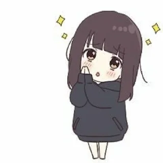 ❣ emoji Chibi Kurumi-Chan || @RevelryStickers Telegram sticker 17 of 41