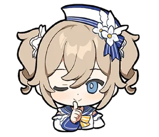 🤫 emoji Paimon's Paintings Set 7 Telegram sticker 11 of 16