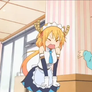 💥 emoji 𓄼 Tohru Kobayashi 𑂻𑂴 @nicoyazawaa 𖥻 Telegram sticker 22 of 30