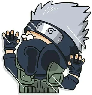 🕸 emoji Kakashi Hatake᭄𖣘 @Kamado_slayer Telegram sticker 14 of 54