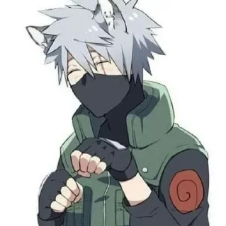 🕸 emoji Kakashi Hatake᭄𖣘 @Kamado_slayer Telegram sticker 11 of 54