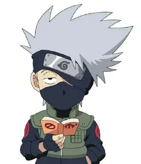 🕸 emoji Kakashi Hatake᭄𖣘 @Kamado_slayer Telegram sticker 6 of 54