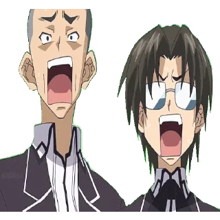 😨 emoji Highschool DXD @animestickerchannel Telegram sticker 21 of 120