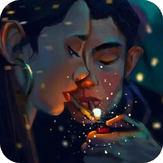 🫥 emoji Smoking Pack @Oryn_Golden Telegram sticker 14 of 50