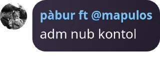 Sticker from p for pabur