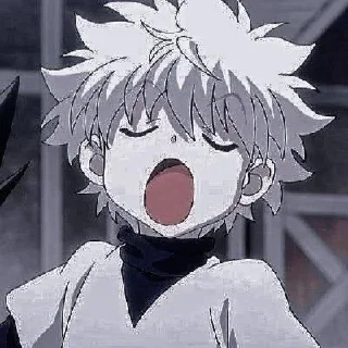 😶 emoji Killua || @moiStickers Telegram sticker 9 of 21