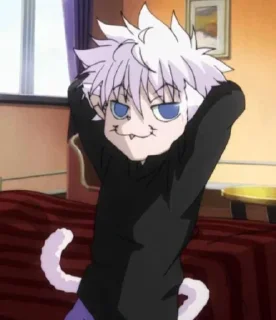 😶 emoji Killua || @moiStickers Telegram sticker 12 of 21