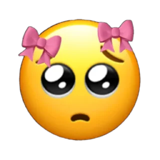🙂 emoji Shiro imut Telegram sticker 24 of 24