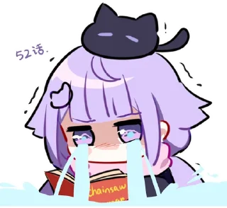 😭 emoji 猫屋敷梨梨 by.匣子 @limeSticker Telegram sticker 15 of 74