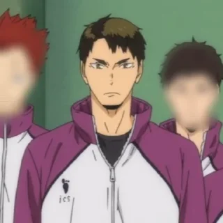 Sticker from Ushijima Wakatoshi by @anime_stickersidn