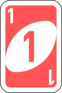Sticker from UNO Cards