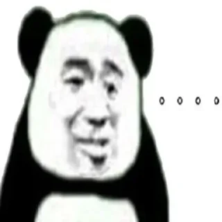 😓 emoji 熊猫人表情包 Telegram sticker 7 of 11
