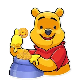 🐝 emoji $POOH🍯 Telegram sticker 2 of 7