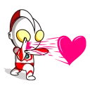 ❤ emoji Ultraman Telegram sticker 1 of 41
