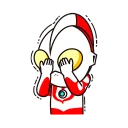 😢 emoji Ultraman Telegram sticker 10 of 41