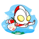 🏃 emoji Ultraman Telegram sticker 13 of 41