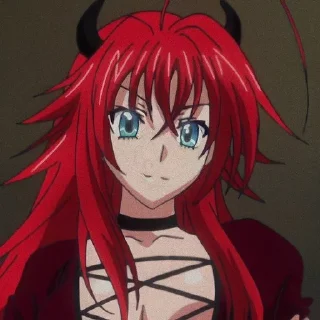 🐽 emoji rias gremory 🐽 || by @Hizumistickersid Telegram sticker 23 of 31