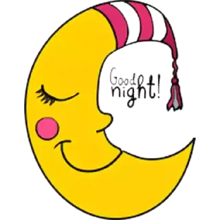 😊 emoji Good Night Telegram sticker 19 of 30