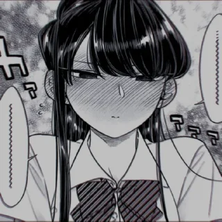 💭 emoji komi Shouko | @nanostickers Telegram sticker 13 of 41