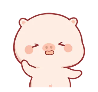 😫 emoji Piggy Mengmeng @bistic Telegram sticker 6 of 24