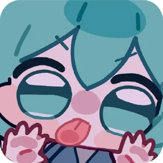 🔳 emoji 初音ミク(みらつ)  twitter @miratsu169 Telegram sticker 20 of 85