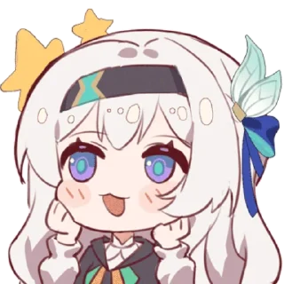 ☺️ emoji 流萤举牌表情包 Telegram sticker 11 of 33