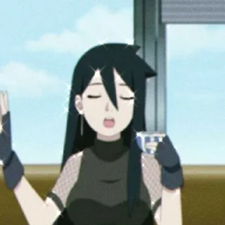 ❤️ emoji Kiyomi uchiha ┈➤ @anime_stickerspack Telegram sticker 15 of 21