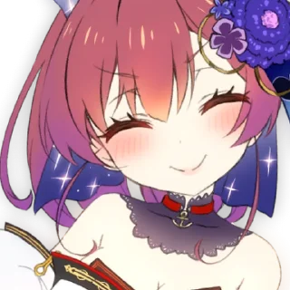🏴‍☠️ emoji Marine Ch. 宝鐘マリン Member Stickers Telegram sticker 5 of 48