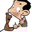 🍰 emoji mr bean the animated series Telegram sticker 5 of 40