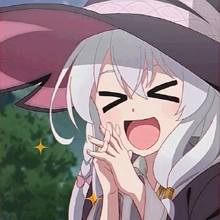 😆 emoji «Elaina» by @imbeverlyoranne Telegram sticker 5 of 27