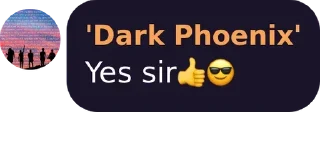 Sticker from Dark Phoenix once said