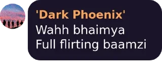 😏 emoji Dark Phoenix once said Telegram sticker 19 of 33