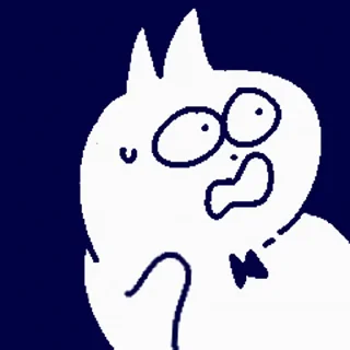 😨 emoji 领结猫Cat 2 动态版 更多贴纸在 @riridoafflinks Telegram sticker 23 of 50