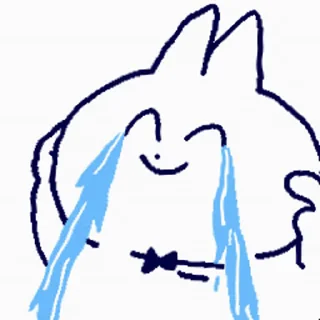 😂 emoji 领结猫Cat 2 动态版 更多贴纸在 @riridoafflinks Telegram sticker 21 of 50